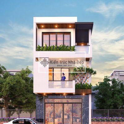 Mẫu nhà phố 3 tầng 2 phòng ngủ 6x12m