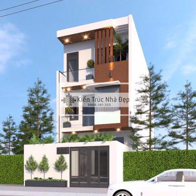 Mẫu nhà phố 3 tầng 6x19m 5 phòng ngủ