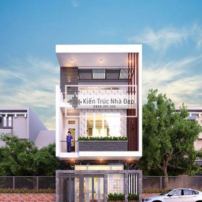 Mẫu nhà phố 3 tầng kết hợp với kinh doanh 7x13 4 phòng ngủ