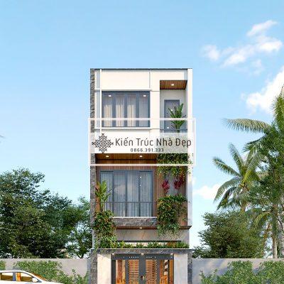 Mẫu nhà phố 3 tầng 5x16m 3 phòng ngủ