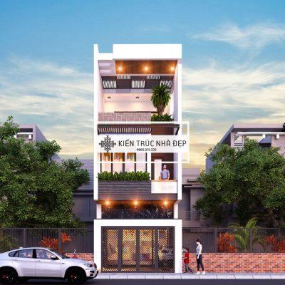 Mẫu nhà phố 3 tầng 5x18m 3 phòng ngủ