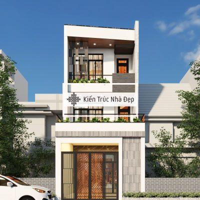 Mẫu nhà phố 3 tầng 5mx24m 3 phòng ngủ