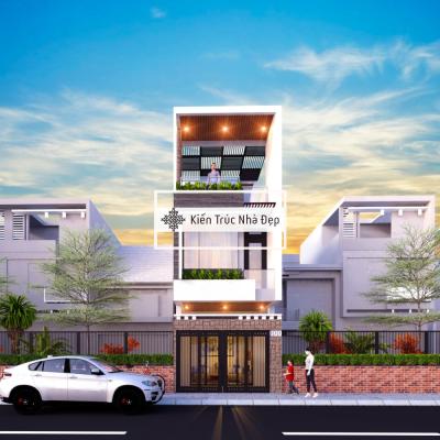 Nhà phố 3 tầng 4 x14m 3 phòng ngủ