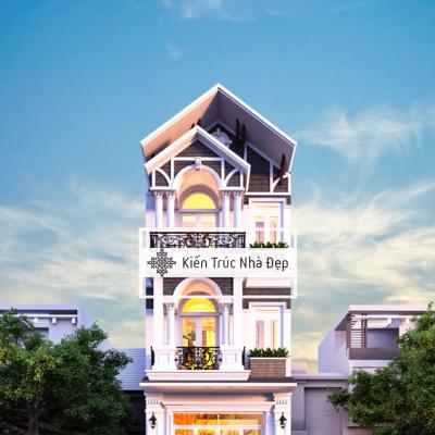 Mẫu nhà phố 3 tầng 5x21m – 4 phòng ngủ