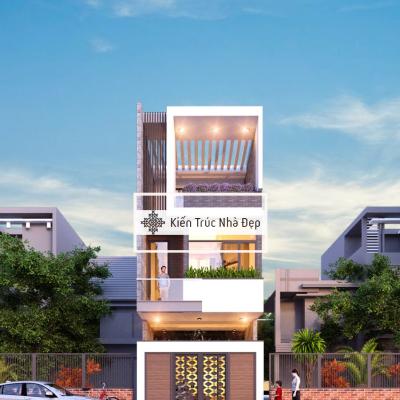 Mẫu nhà phố 3 tầng 4.2 x 20m 3 phòng ngủ