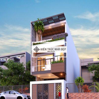 Mẫu nhà phố 3 tầng 5mx18m 3 phòng ngủ