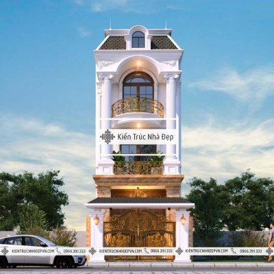 Mẫu nhà phố 3 tầng 5×16.5 4 phòng ngủ