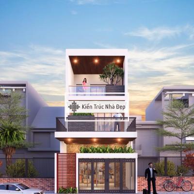 Mẫu nhà phố 3 tầng 5×18.5m 3 phòng ngủ