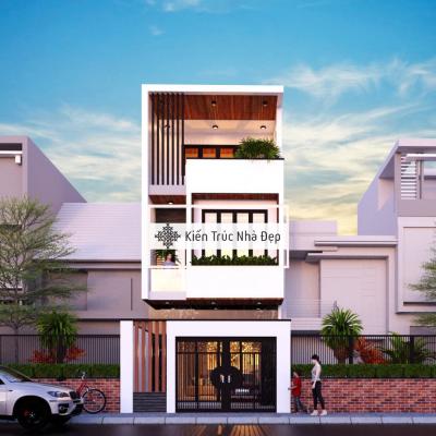 Mẫu nhà phố 3 tầng 5x19m 3 phòng ngủ
