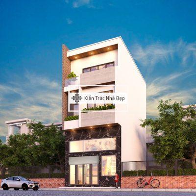 Mẫu nhà 3 tầng 6x10m 3 phòng ngủ