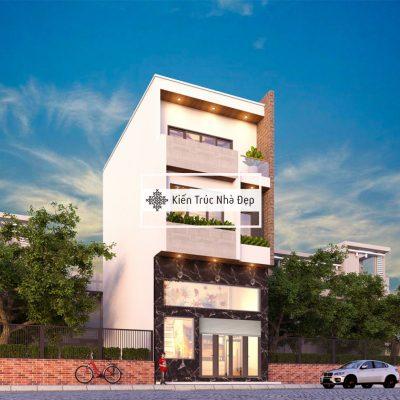 Mẫu nhà phố 3 tầng 6x10m 3 phòng ngủ