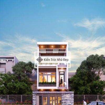 Mẫu nhà phố 3 tầng 5x30m 3 phòng ngủ