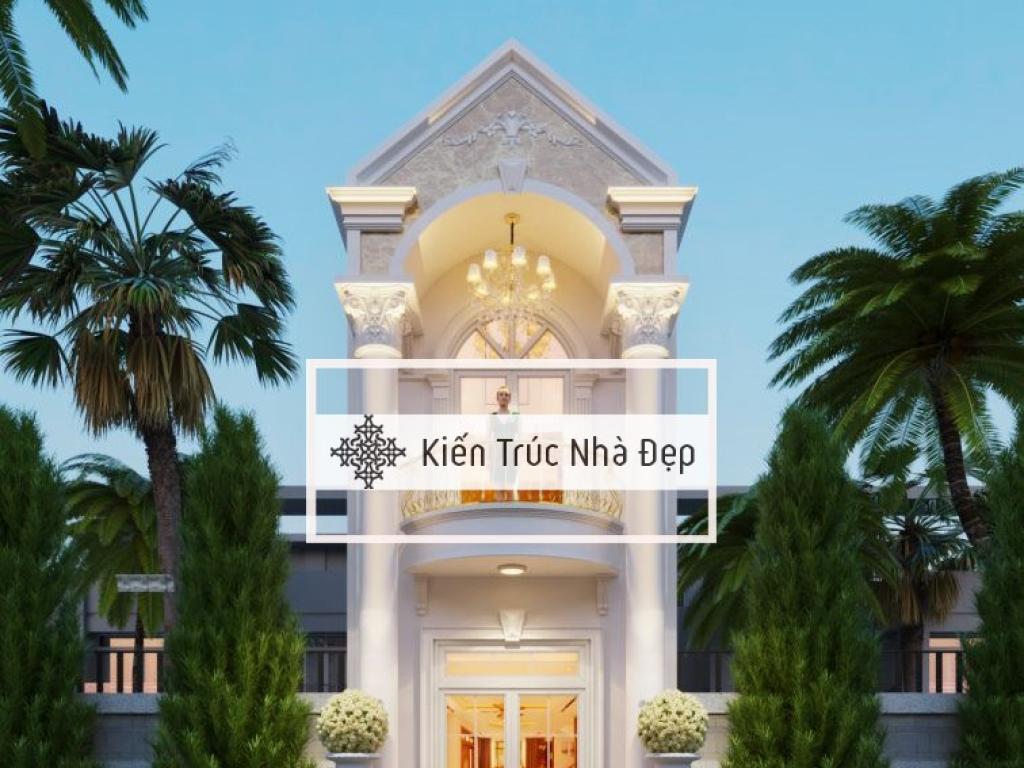 Mẫu nhà phố 2 tầng tân cổ điển 4x15m đẹp sang trọng