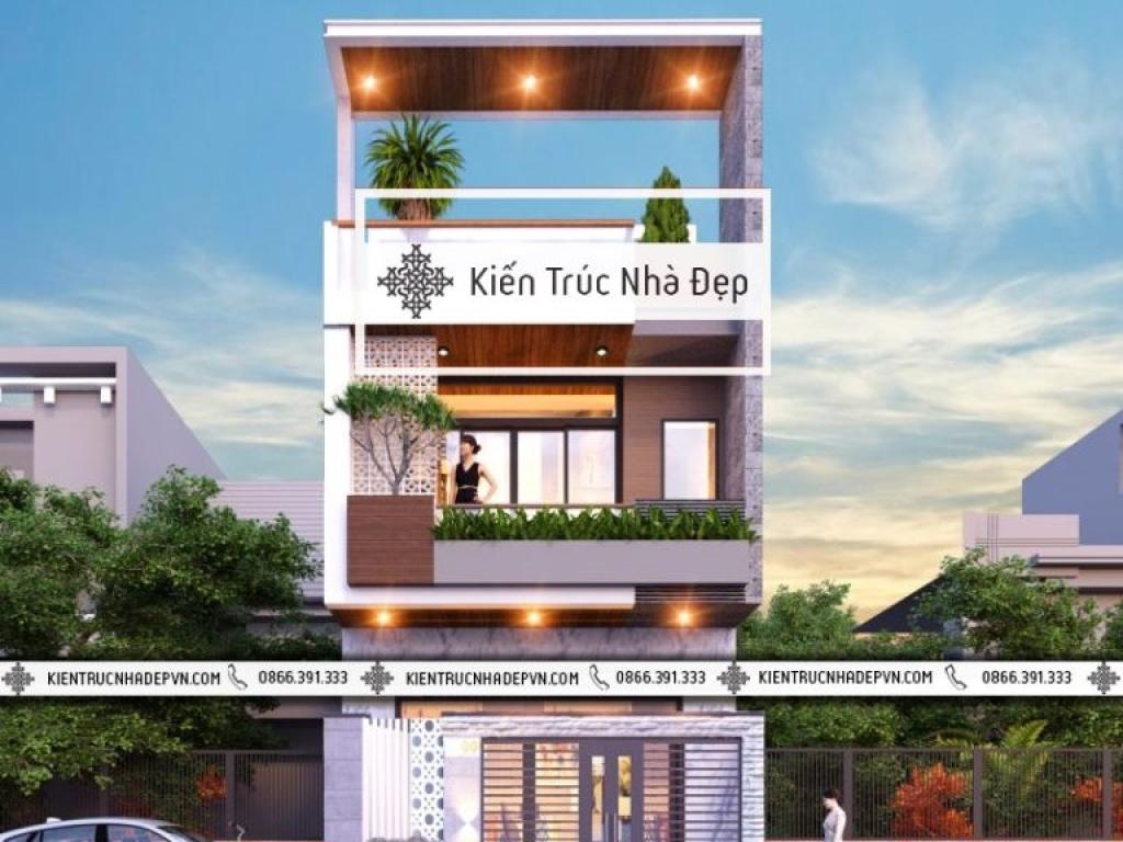 Nhà phố 3 tầng 5x20m 3 phòng ngủ hiện đại