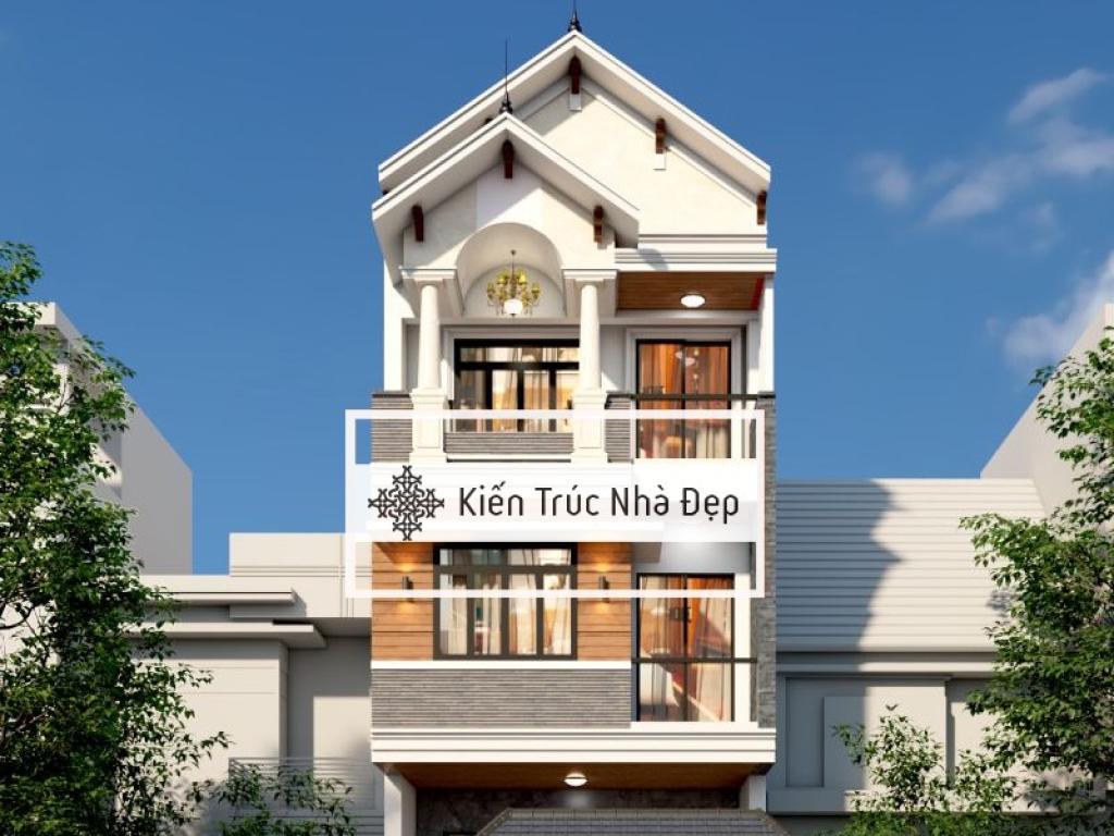 Mẫu nhà phố 3 tầng 5mx20m 3 phòng ngủ