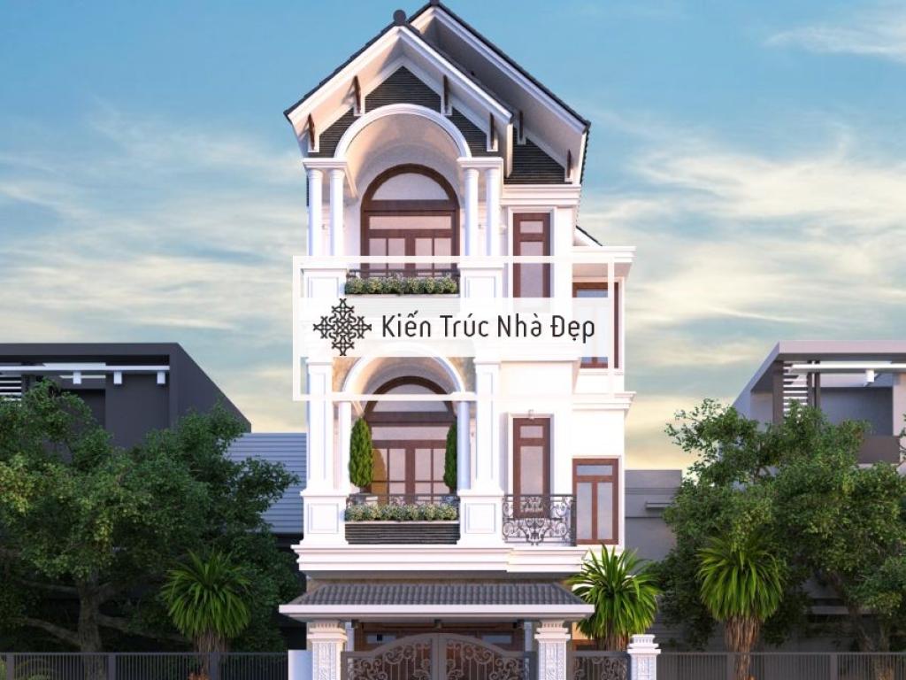 Mẫu nhà phố tân cổ điển 3 tầng 5x15m