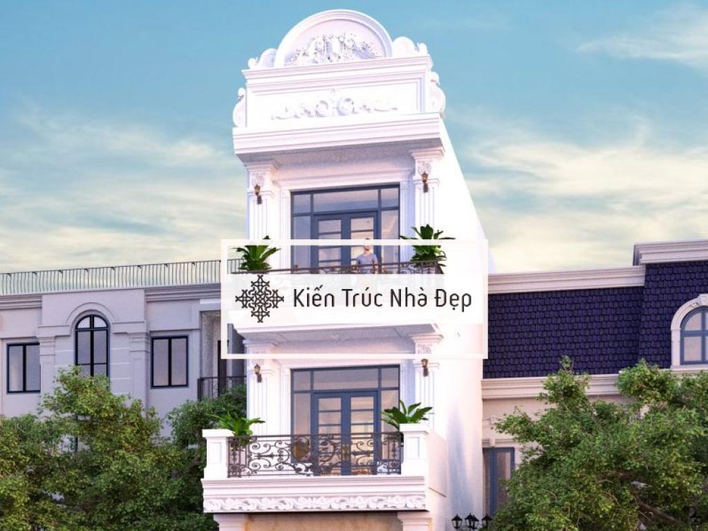Mẫu nhà phố tân cổ điển 3 tầng 5x19m 3 phòng ngủ