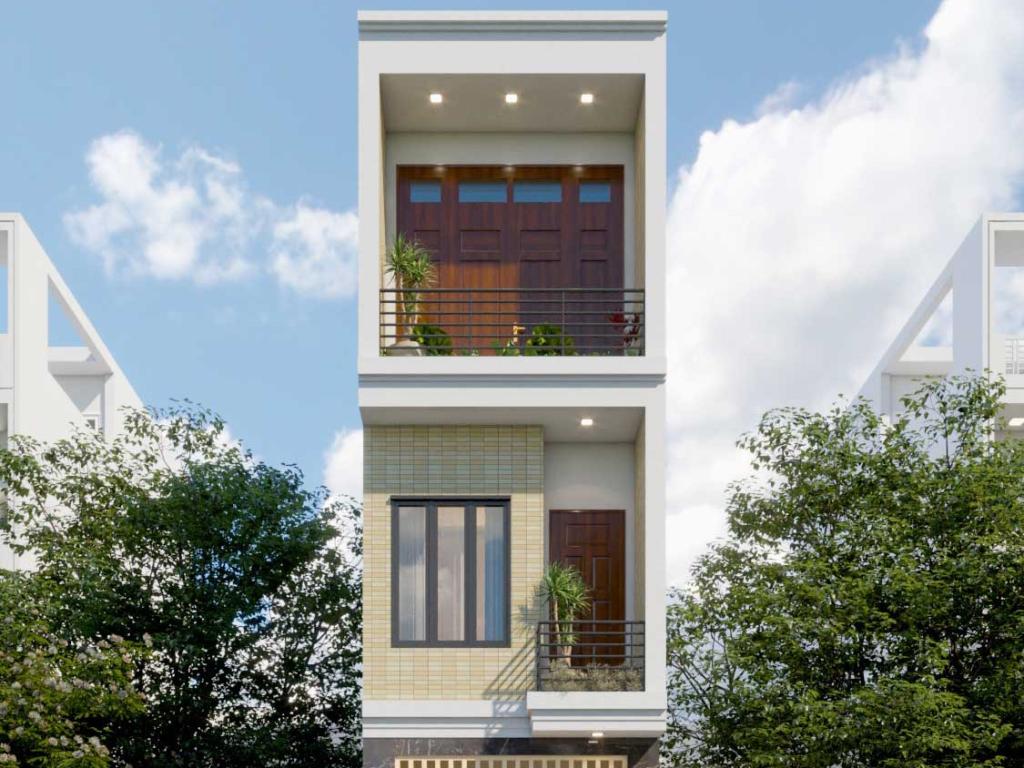 Nhà phố hiện đại 3 tầng 3 phòng ngủ 3x14m