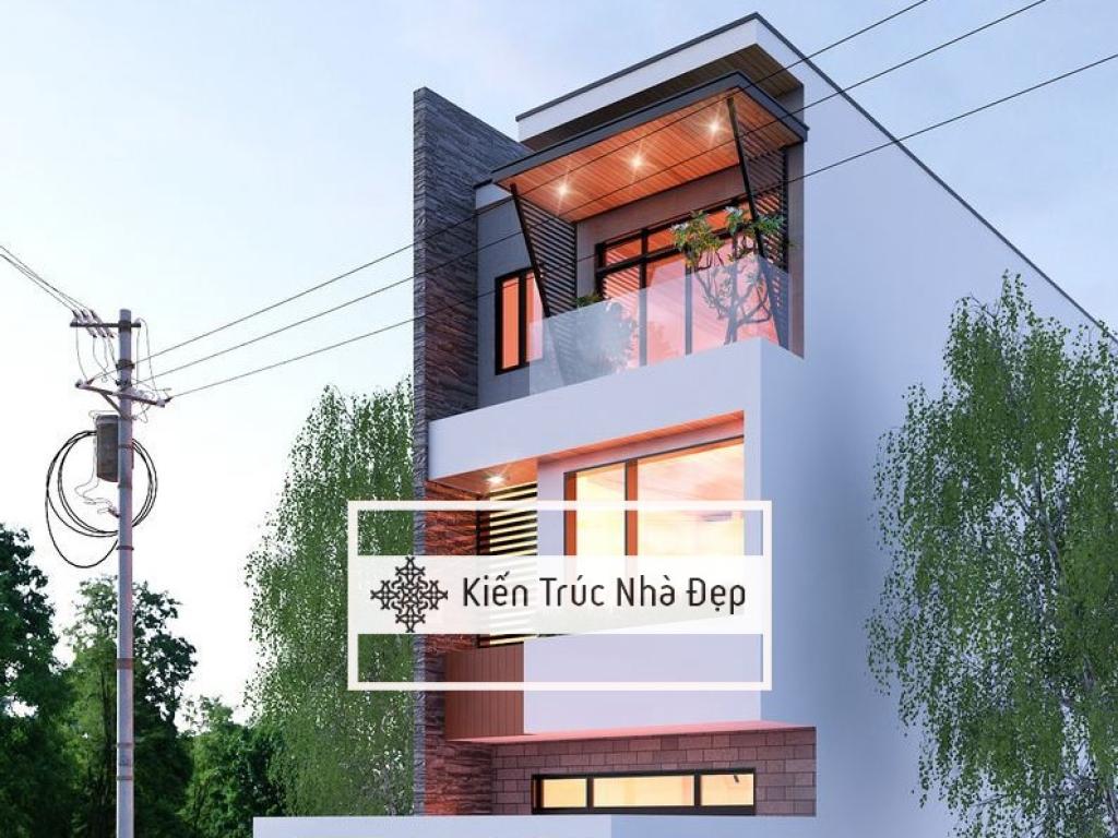 Nhà phố hiện đại 3 tầng 5x25m 3 phòng ngủ