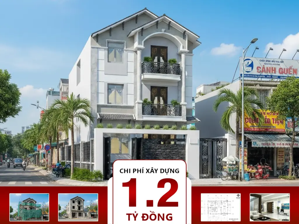 Biệt thự 2 tầng 4 phòng ngủ 8x10m