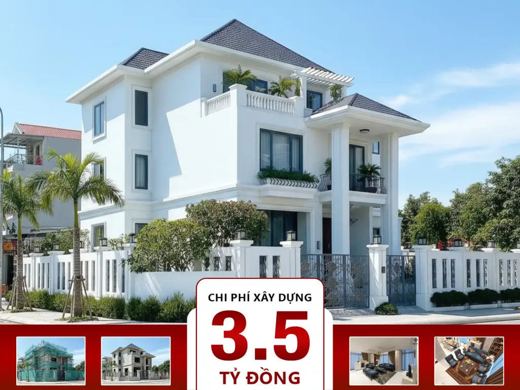 Biệt thự tân cổ điển 3 tầng 18x25m