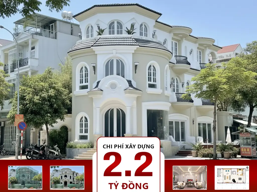 Biệt thự cổ điển 3 tầng 7x15m