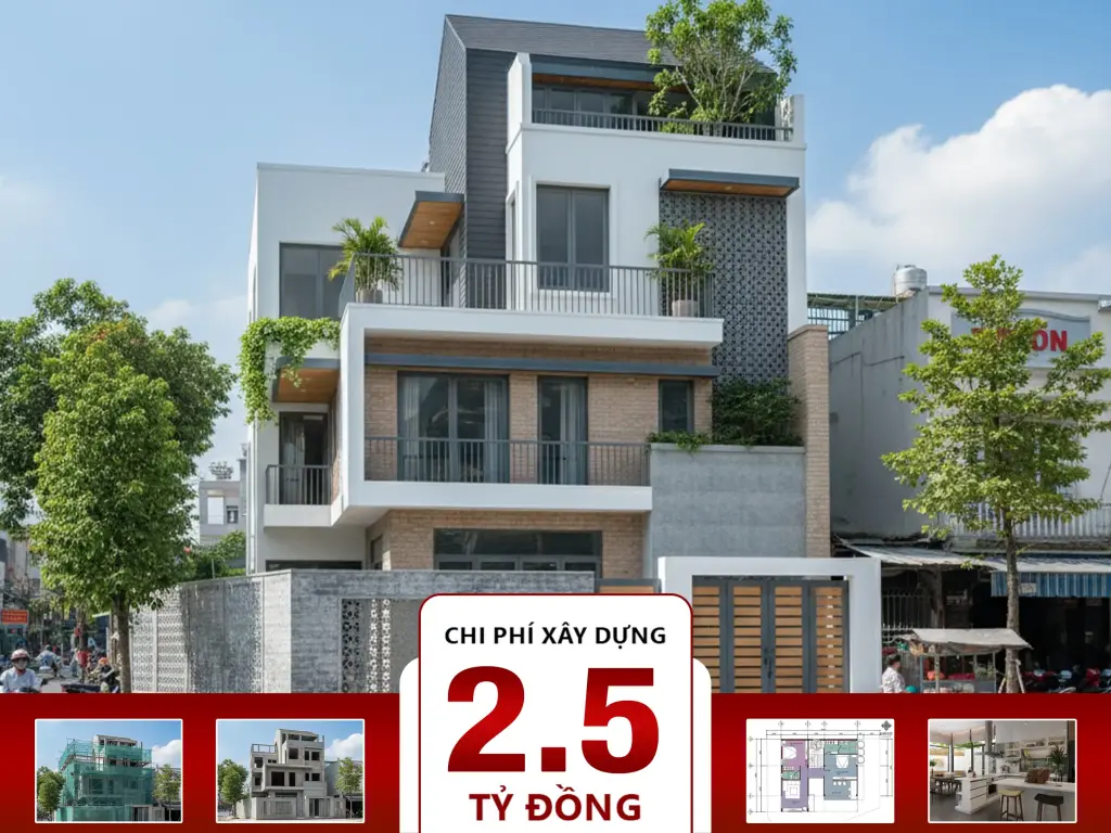 Biệt thự hiện đại 3 tầng 10x16m