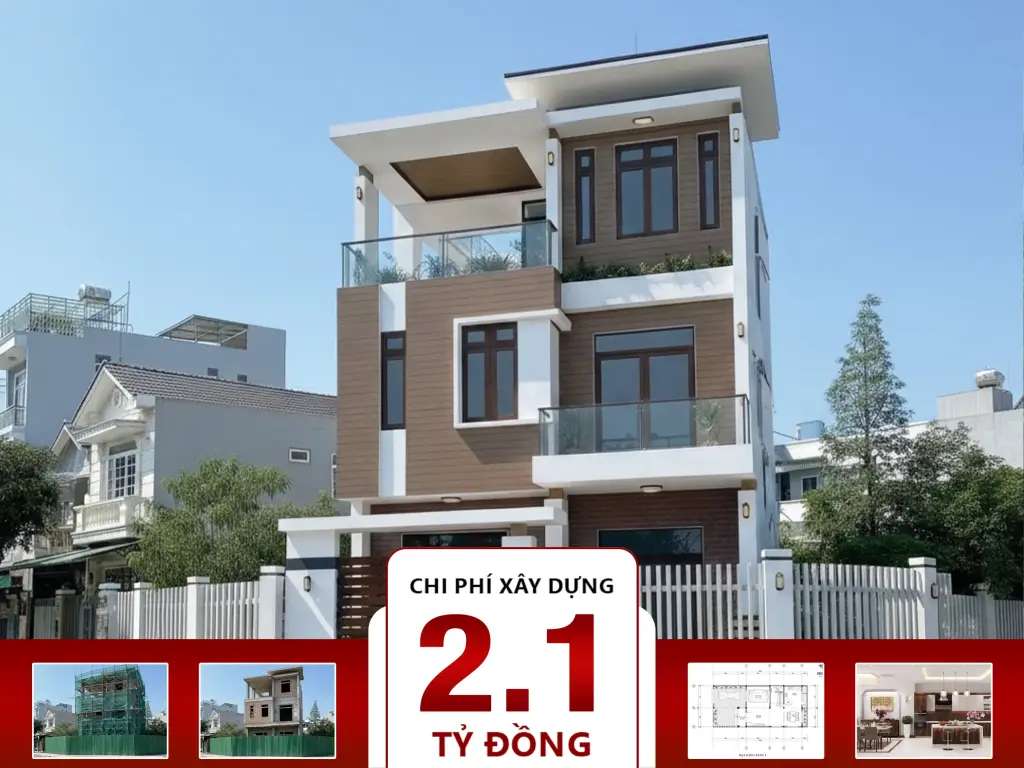 Biệt thự hiện đại 3 tầng 8x18m