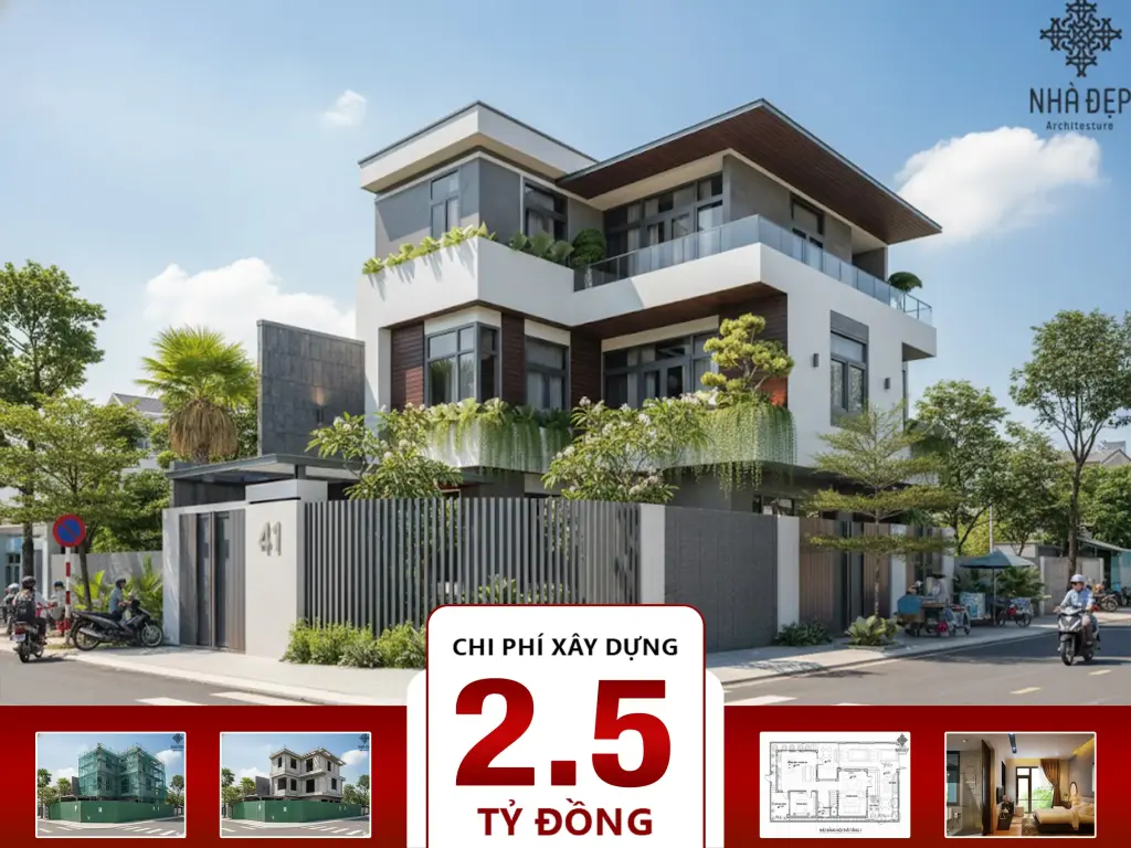 Biệt thự phố hiện đại 3 tầng 10x20m