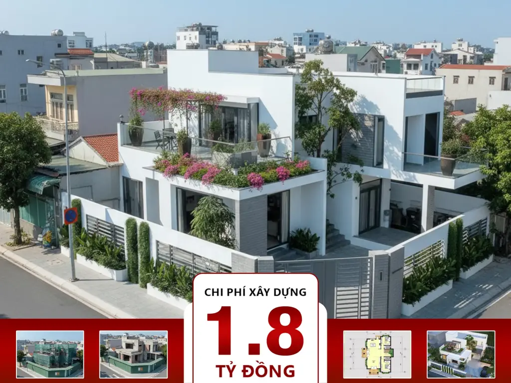 Biệt thự hiện đại 2 tầng 8x14m