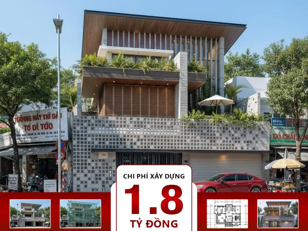 Biệt thự hiện đại 3 tầng 12x15m