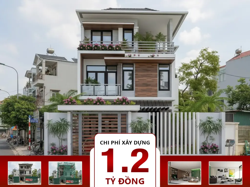 Biệt thự hiện đại 3 tầng 5x13m