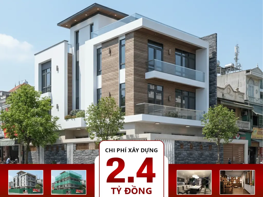 Biệt thự hiện đại 3 tầng 15x9m