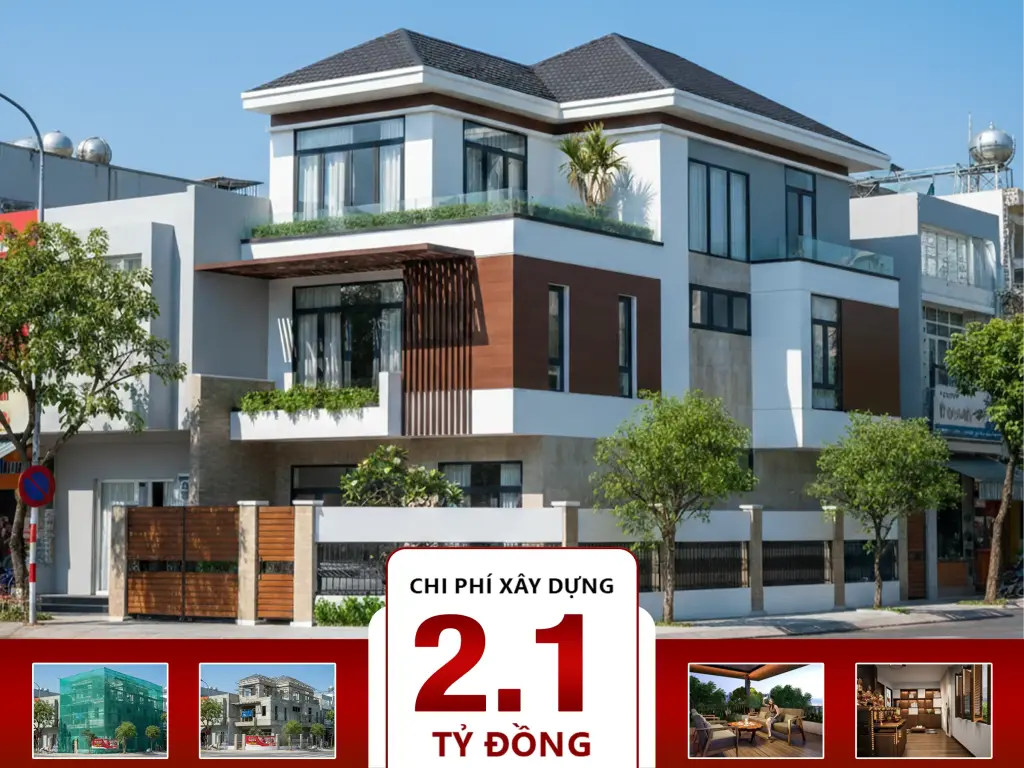 Biệt thự 3 tầng mái Nhật 8x20m