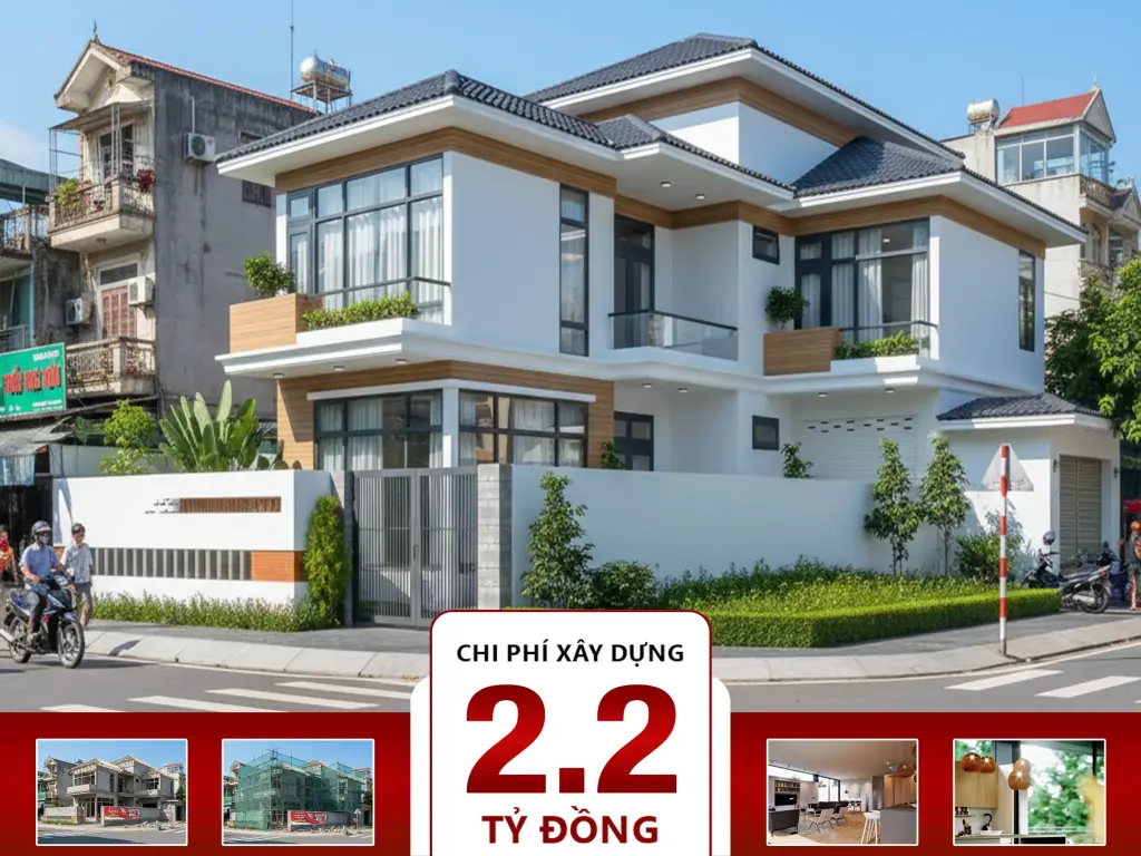 Biệt thự 2 tầng mái Thái 12x10m