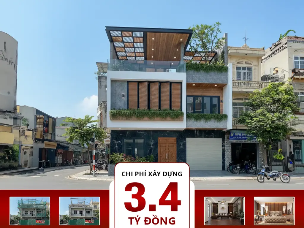 Biệt thự phố hiện đại 3 tầng 10x20m 5 phong ngủ