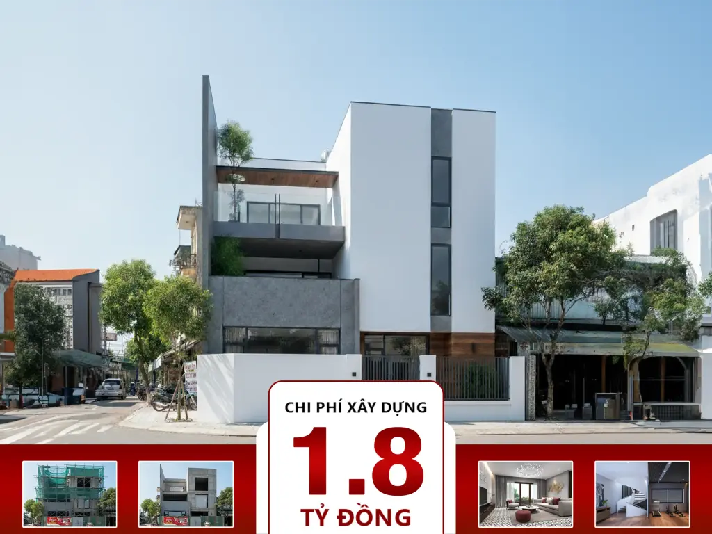 Biệt thự hiện đại 3 tầng 3 phòng ngủ 12x13m