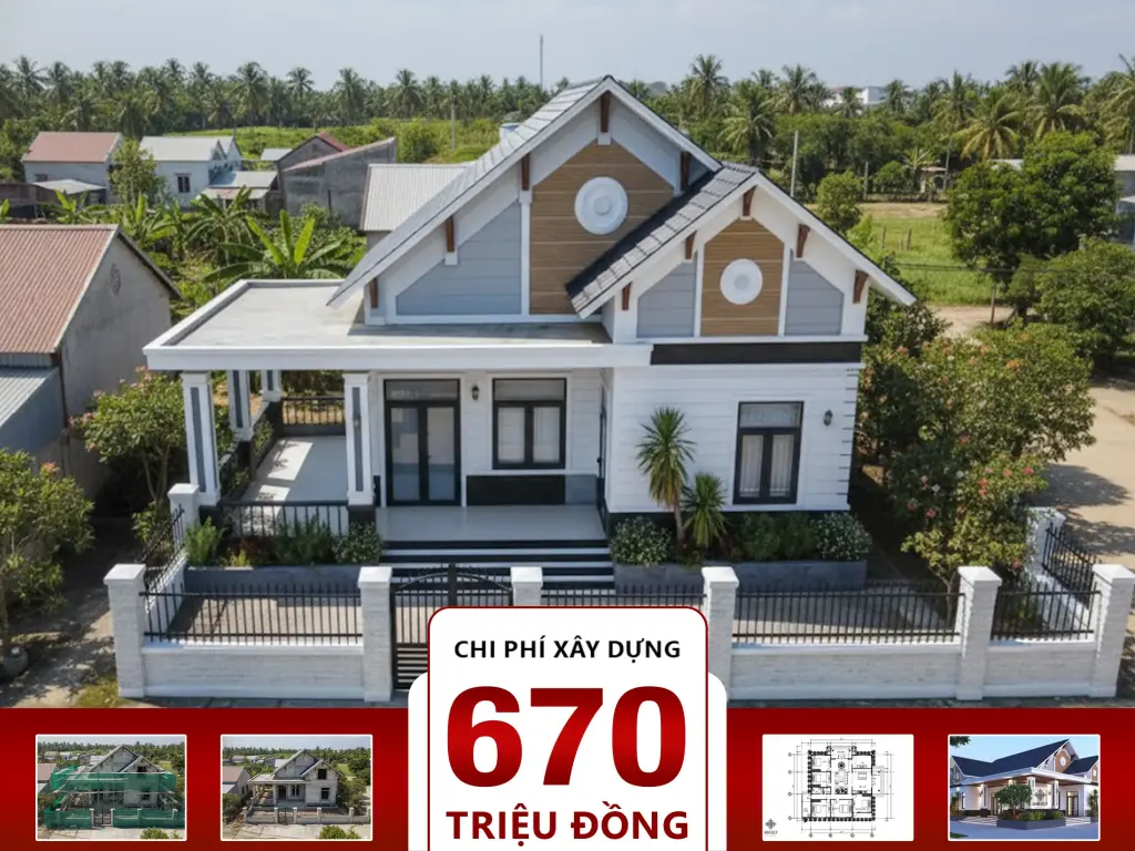 Biệt Thự Nhà Vườn Mái Thái 12x15m