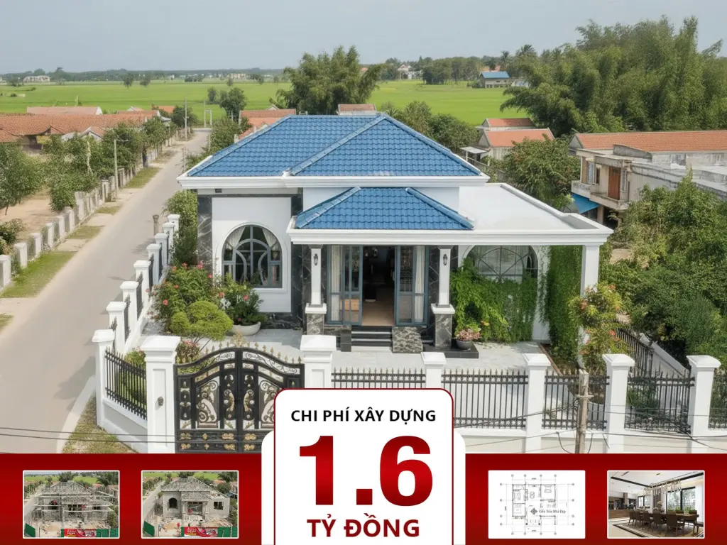 Nhà mái nhật 3 phòng ngủ 12x13m