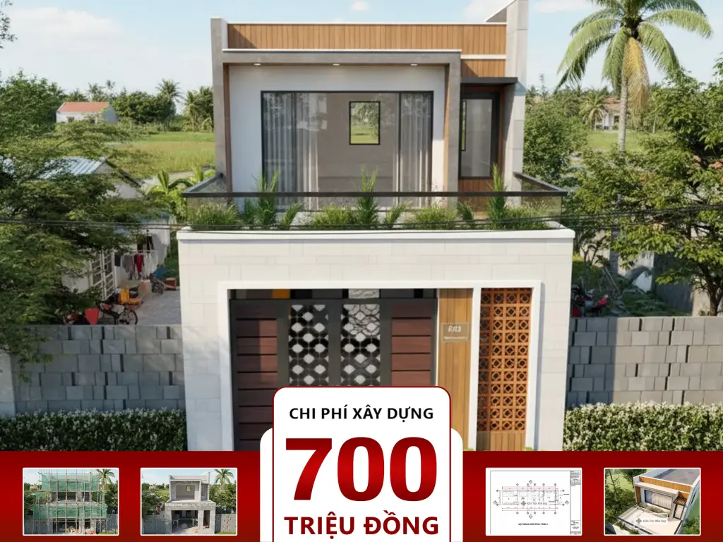 Nhà cấp hiện đại 4 3 phòng ngủ có tầng lửng