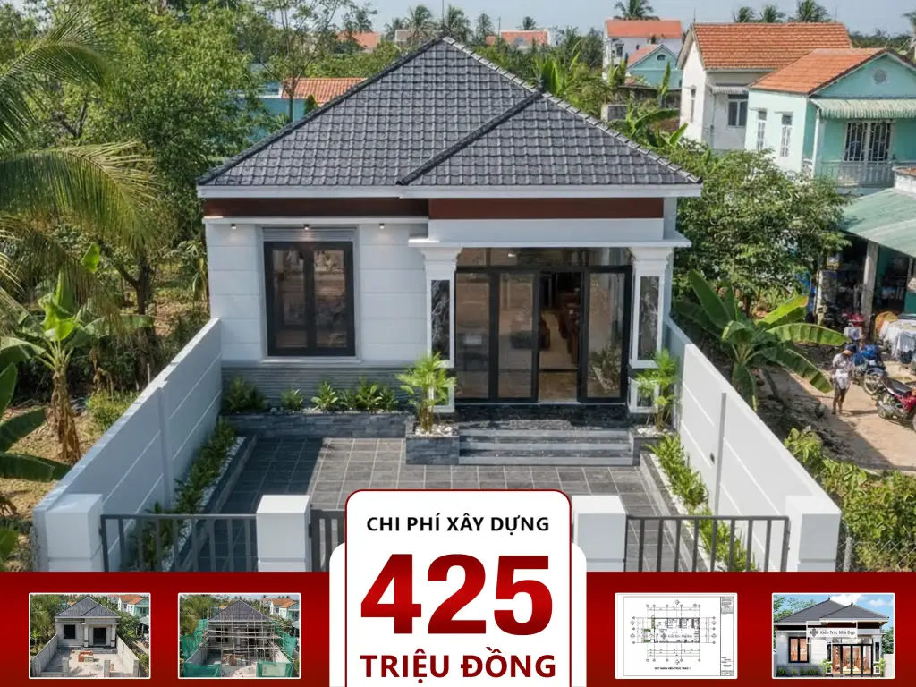 Nhà mái Nhật 3 phòng ngủ 7x15m