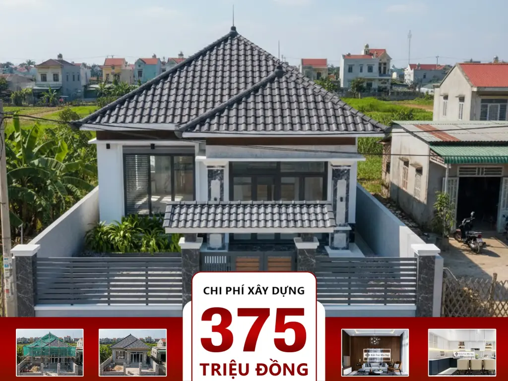 Nhà mái Nhật 4 2 phòng ngủ 8x11m