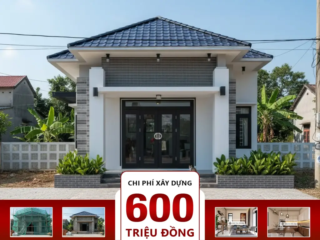 Nhà mái Nhật 3 phòng ngủ 11x16m