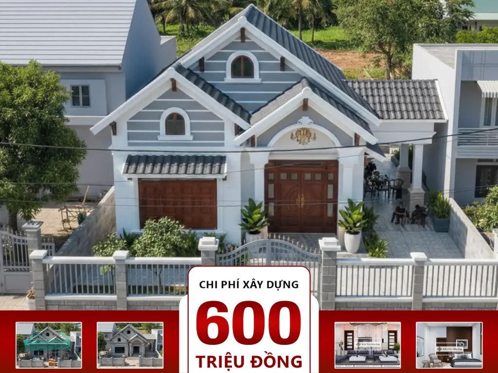 Nhà mái Thái 2 phòng ngủ 11x18m