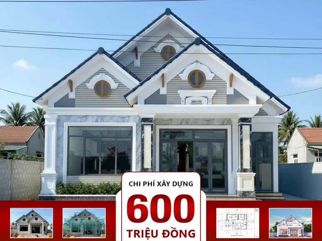 Nhà mái Thái 3 phòng ngủ 10x14m