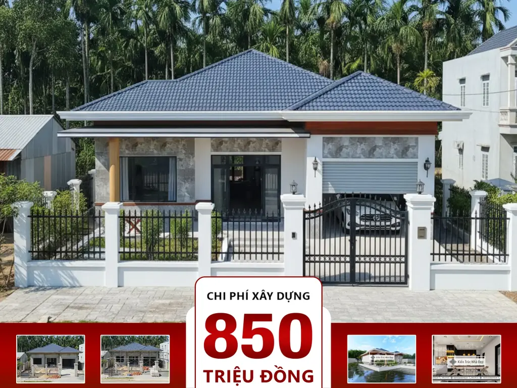 Nhà cấp 4 sân vườn đẹp 12x17m 3 phòng ngủ