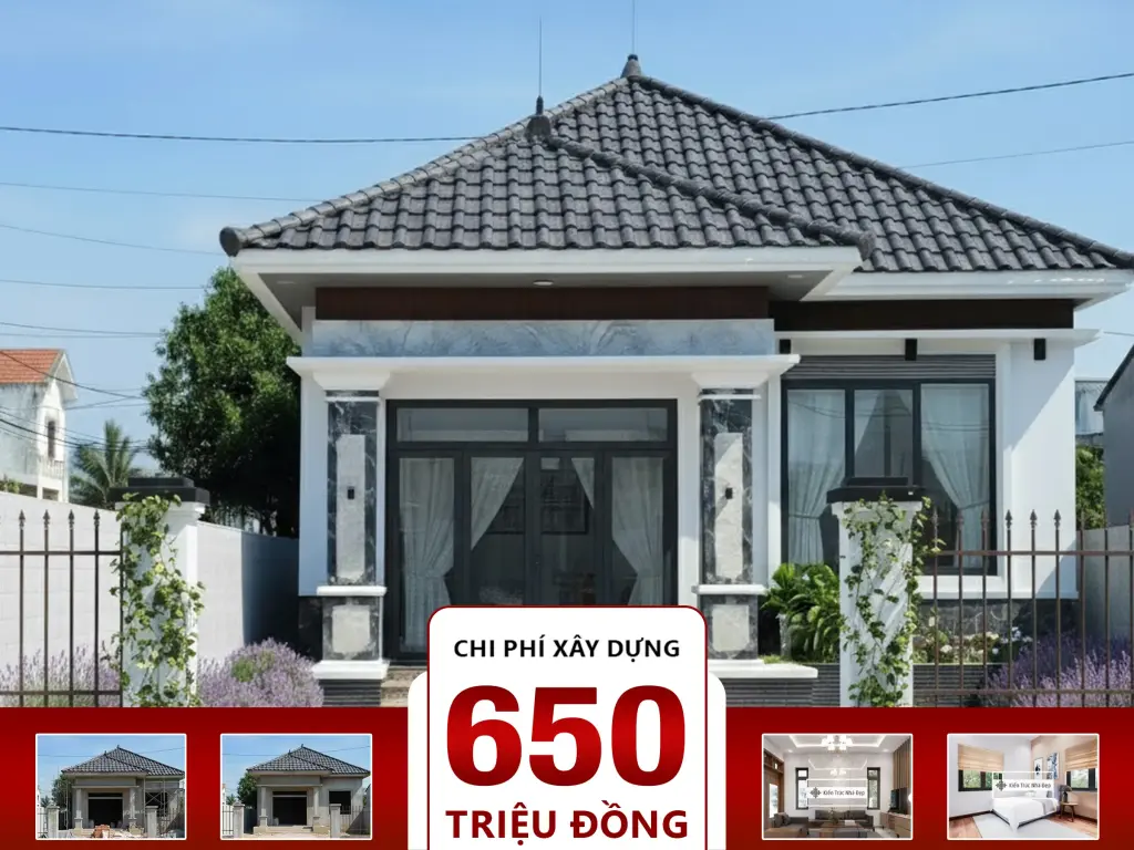 Nhà mái Nhật 2 phòng ngủ 8x20m