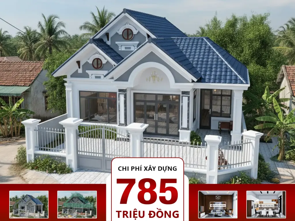 Nhà mái Thái 4 phòng ngủ 12x16m