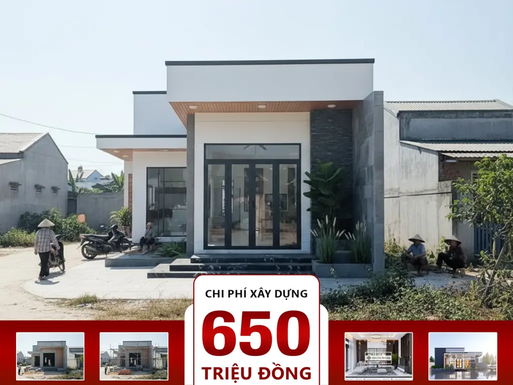 Nhà cấp 4 2 phòng ngủ 11x13m