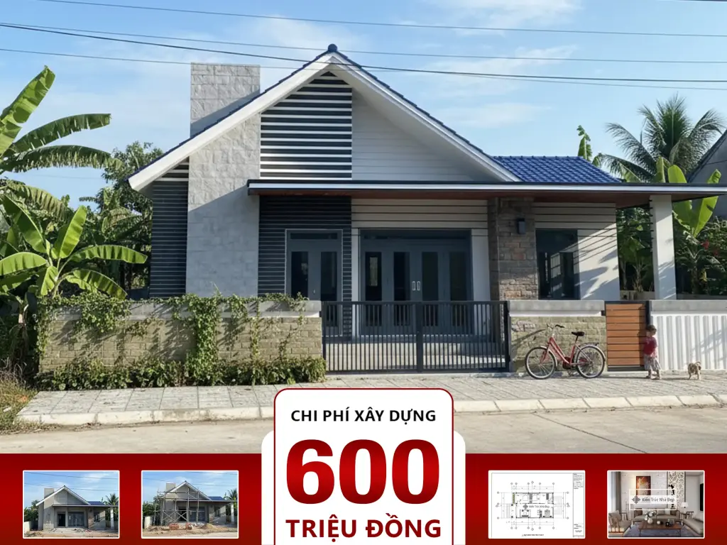 Nhà cấp 4 3 phòng ngủ 10x10m